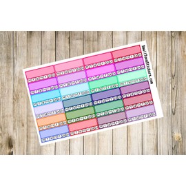 Habit Tracker Stickers for Planners such as Erin Condren and Happy Planner