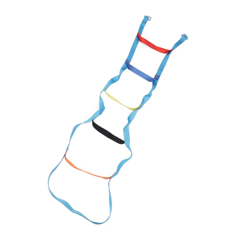 Kids Rope Ladder 6.6ft 6 Steps Colorful Climbing Rope Ladder