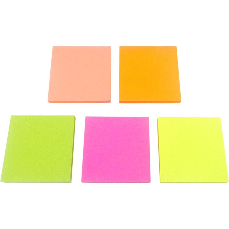 4A Sticky Full Adhesive Notes,3 1/3 x 3 Inches,80 Sheets/Color,Self-Stick