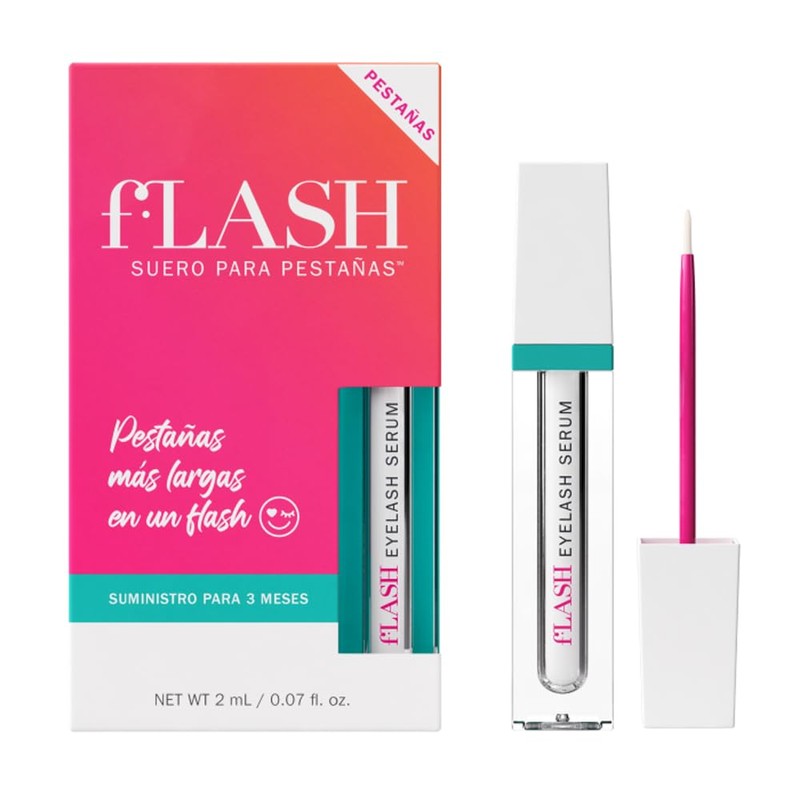 Flash - Sérum para pestañas amplificador de pestañas, 2 ml