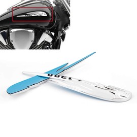 MAD HORNETS Gas Tank Emblem Badge Decal for VTX1300 1300T 1300S 1300C 1300 for Ret-ro Silver