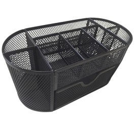 helit H2519695 Mesh the Multi Network Desk Organiser, Black, Office Organiser, Pen Organiser