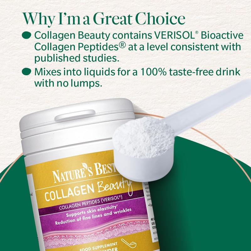 Nature's Best Collagen Beauty Powder - Supports Skin Elasticity &