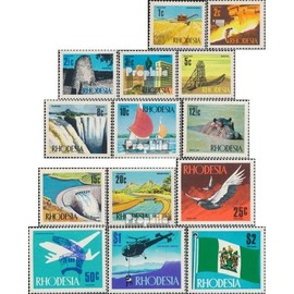 Rhodesien 88-101 (complete.issue.) unmounted mint/never hinged ** MNH 1970 Industry and Views (Stamps for collectors) Airplanes/Balloons/Zeppelins/Aviation