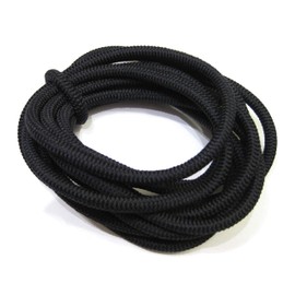 7mm (Approximately 1/4 inch) Elastic Bungee Polyester Cord (10ft, Black)