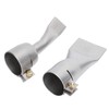 2Pcs Welding Gun Flat Nozzle 20mm Small+40mm Large Tip for