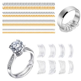 Pack of 16 Invisible Ring Reducers Invisible Transparent Loose Ring Size Adjuster for Loose Rings Ring Size Adjuster Suitable for Men and Women
