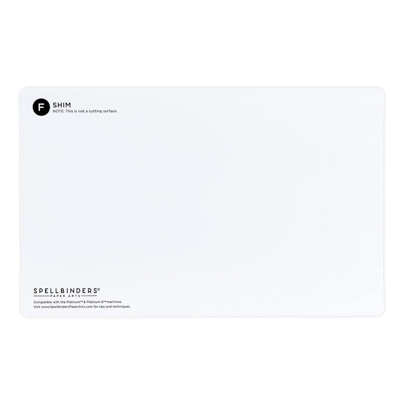 Spellbinders - Mylar Shim (F) White 2 Pack- Universal Plate