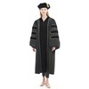 Herrenbek Doctoral Tam with Gold Bullion Tassel Unisex Black Velvet