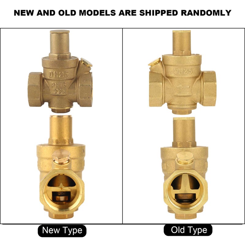1pc Brass Adjustable Water Pressure Reducing Regulator Valve Thread DN25