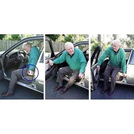 AUTO HANDYBAR. 3 in 1 Grip Support Bar, Seat Belt Cutter and Auto Window and ...