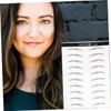 NOLITOY Sets Artificial Eyebrows Sticker Eyebrow Makeup Tool for Women