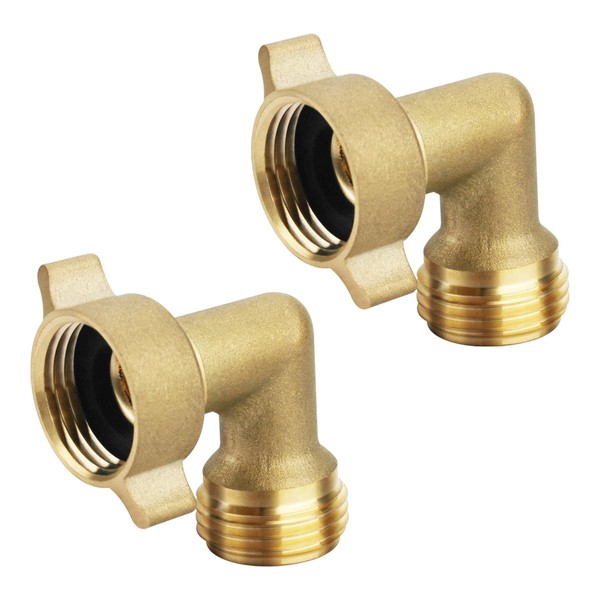 90 Degree Water Hose Elbow for RV with Easy Grip