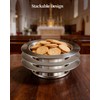 1PC Holy Communion Tray for Churches with Lid, Stainless Steel