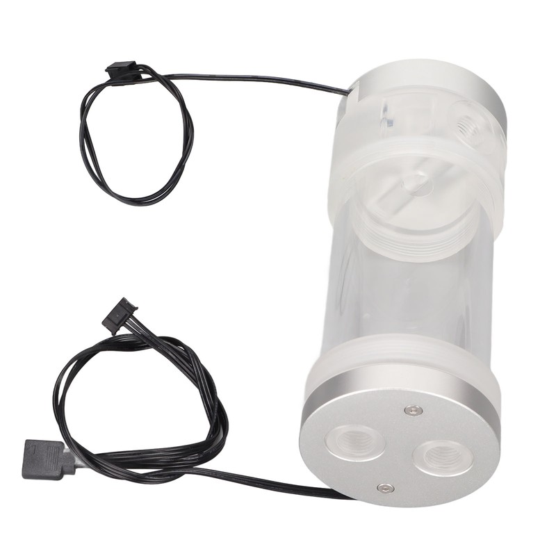 Water Cooling Tank 200ML Temperature Display RGB 160mm G1/4 Cylindrical