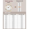 sourcing map Brown Leather Watch Band 16mm Quick Release Deployment