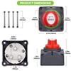 Spurtar Car Battery Disconnect Switch 12V 24V 48V 1-2-Both-Off Battery