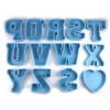 Jumbo 3D Silicone Letter Molds LARGE 6" Tall/ Shipping from