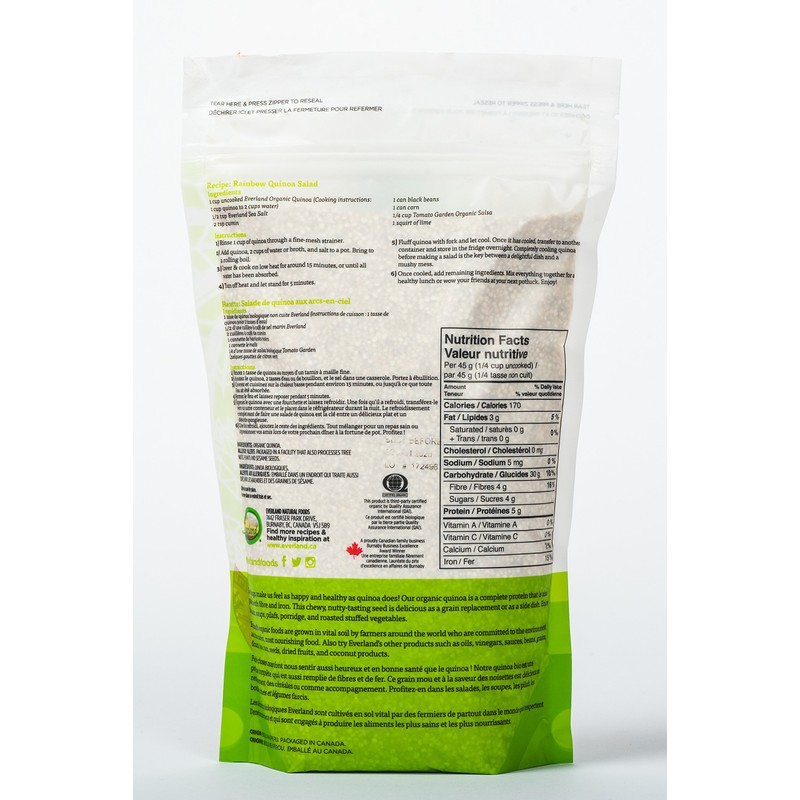 Everland Organic Quinoa White, 681gm