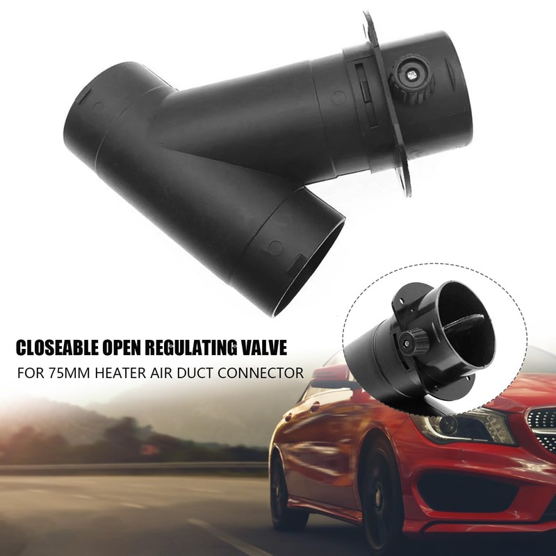 75mm Parking Heater 3 Way Air Ducting Elbow Pipe, ZDHQLHJ