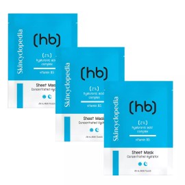 Skincyclopedia Sheet Mask Hyaluronic + Vitamin B5, Anti-Aging Intense HydratIon