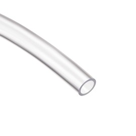 QUARKZMAN 1 Piece Clear Vinyl Hose Plastic Flexible Pipe 8 mm x 11 mm 10 ft for Industrial Agricultural Technology PVC