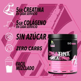 Suplemento Monohidratada Creatina  Colágeno Heragen 500g                                                                                              