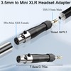 QIANRENON 3.5 mm to Mini XLR Headphone Adapter Locked TRS
