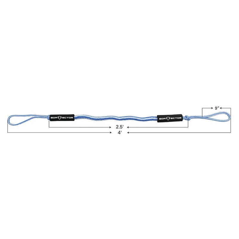 Extreme Max 3006.3243 BoatTector Bungee Dock Line Value 4-Pack -