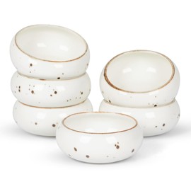 Esfour Ceramics Small Hand Craft Dessert Bowls - 12oz, Set of 6 - Microwave, Oven, Dishwasher Safe, Ice Cream, Soup, Snacks, Rice, Cereal, Chili, Side Dishes Dips, Ideal Gift - Classic Assorted Colors