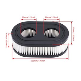 593260 Air Filter with Pre Filter and Spark Plug Fits for B&S 725EX 625EX 575EX 550EX 525EXI Engines, Air Filter Parts for Toro Recycler 22 and Troy Bilt Lawn Mower (2 Pack)