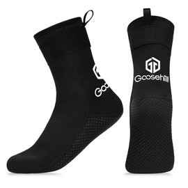 Goosehill Neoprene socks, 3 mm diving socks, thermal socks, neoprene socks with non-slip particles for men and women, suitable for diving, snorkelling, swimming, canoeing, beach volleyball, paddling,
