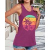 Racerback Tank Tops for Women Summer Sleeveless Round Neck Casual