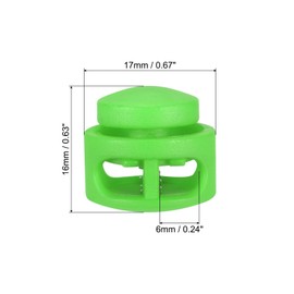 PATIKIL Cord Locks, 30 Pack Round Spring Toggle Stopper for Drawstring Bag Shoelaces, Fruit Green