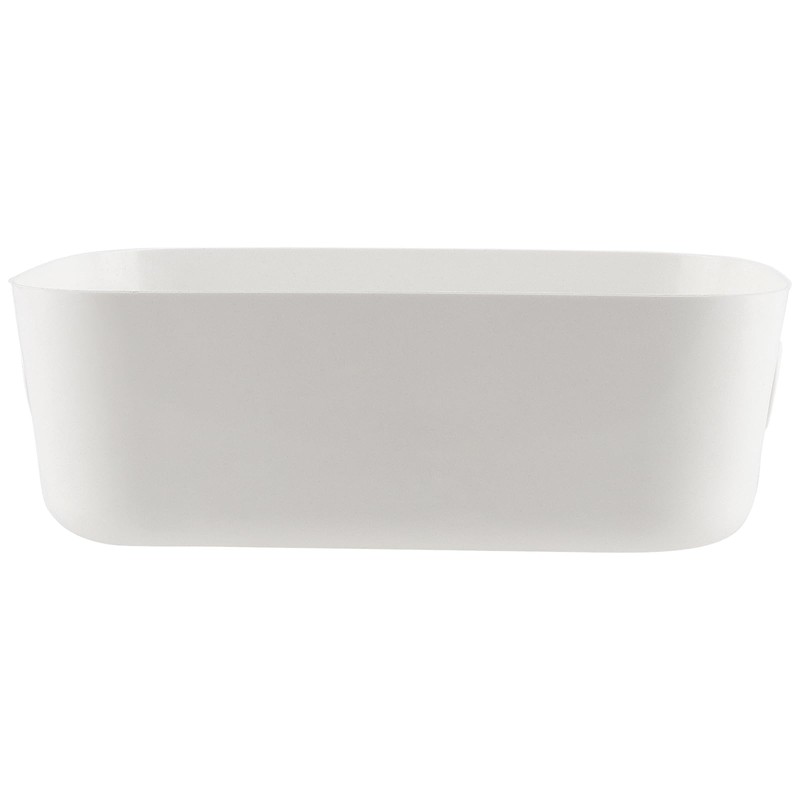 YUENPUN 10 PCS White Plastic Storage Organiser, Small White Plastic