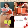 Teacher Earrings for Women Back to School Teacher Gifts Acrylic