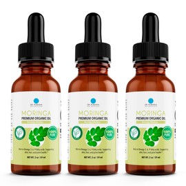 Dr. Robaina 100% Pure Moringa Oil – Deep Hydration, Skin Repair & Natural Antioxidants – Cold-Pressed, Organic & All-Natural Moisturizer – Made in USA (3 Pack)