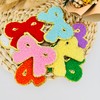 FEIDICK 8 PCS 2.3 inch Bow Chenille Patches, Self Adhesive