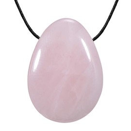 Morella Fabric Necklace, 80 cm, with Gemstone Drop Pendant, in Jewellery Bag, None