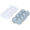 Ice Ball Maker Mold 8Hole Round Silicone Sphere Tray with
