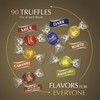 Lindt LINDOR Assorted Chocolate Truffles 90 Count Gift Box, Chocolate