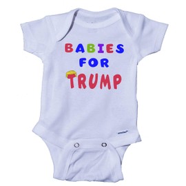 Ink Trendz Babies for Trump Onesie, Trump Baby Onesie,Trump Baby Unisex Shirts, MAGA Baby Shirts Trump