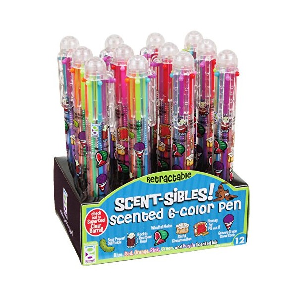 Raymond Geddes Scent-Sibles 6-Color Pens with Scented Ink (Pack of 12)