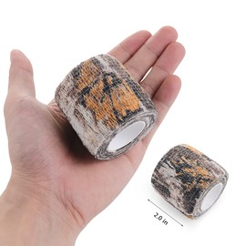 EAmber Camo Wrap Tapes Camouflage Form Wrap 1.96'' x 177'' Military Army Hunting Self-Adhesive Protective Bandage for Flashlights,Bicycle