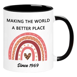 WOSIWULA 1969 56th Birthday Gifts for Women Men, Turning 56 Year Old Birthday Gifts for Her, Him, Mom, Dad, Wife, Husband, Grandpa, Grandma, Sister, Brother, Friends, 56th Anniversary Coffee Mugs Cup