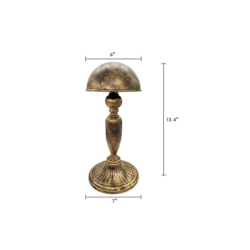 Owlgift Vintage Dome Shape Design Removable Metal Hat Rack/Cap/Wig Storage