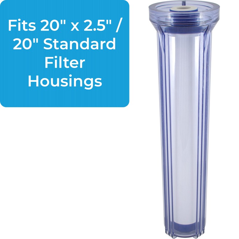 SpiroPure 20x2.5 Empty Refillable Filter Cartridges with Polyester Pads (Case