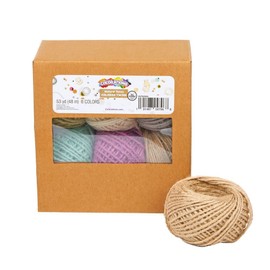 Colorations Natural Tones Colored Twine - 53 Yards, 6 Colors