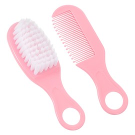 Totority 1 Set Comb Brush and Comb Set Hair Brush Newborn Hair Comb Soft Bristle Stuff Grooming Kit Scalp Massager Comb Combmassage Comb Babys Pink