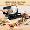 Moongiantgo Electric Meat Slicer 220W, 1-20mm Adjustable Thickness Deli Food